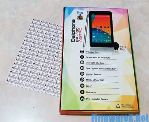 Tablet Bellphone BP 180 Astro Firmware ROM