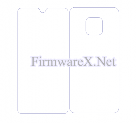 Huawei Mate 20 Full Wrap Skin / PPF Cutting Template (CDR File)