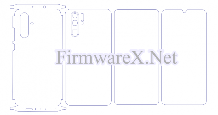 Huawei P30 Pro Full Wrap Skin / PPF Cutting Template (CDR File)