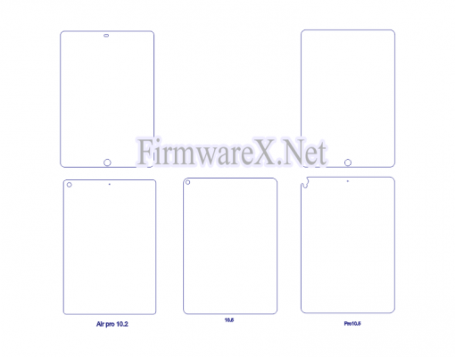 Wrap Full body skin/ PPF cutting template for all Apple iPad